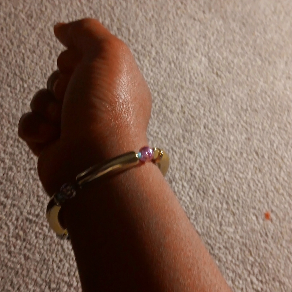 A gold bracelet